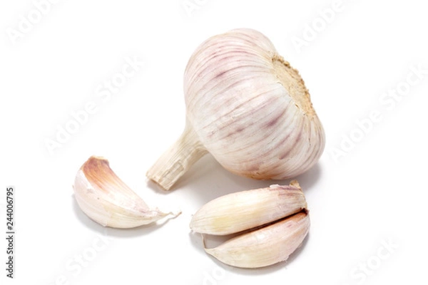 Obraz garlic isolated on a white background