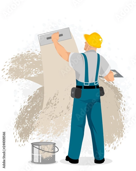 Obraz Mistrz tynkowania ścian