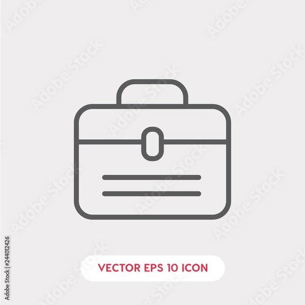 Fototapeta briefcase icon vector