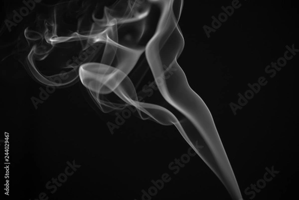 Obraz Smoke on Black Background