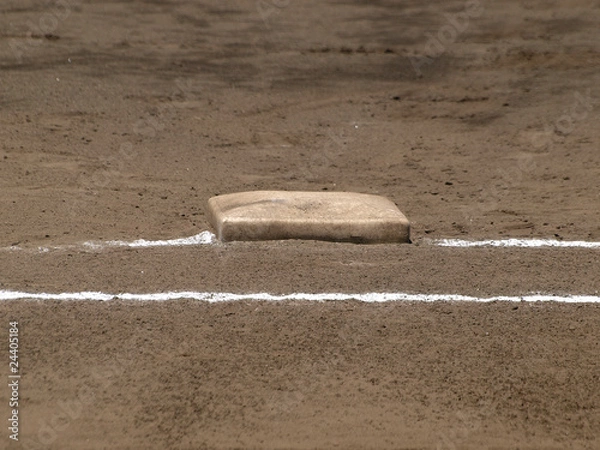 Fototapeta 試合前の一塁ベース