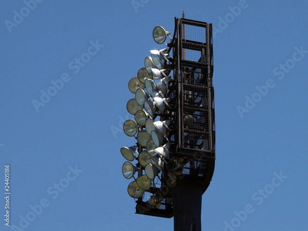 Fototapeta 野球場のナイター用照明塔
