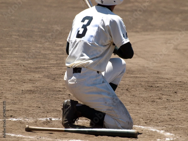 Obraz ネクストバッターズサークルで待つ打者