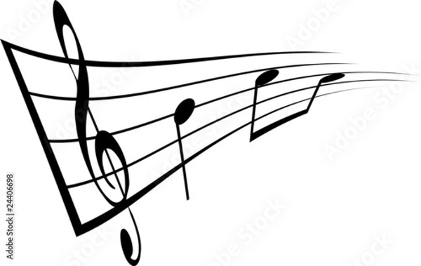 Obraz Schwungvolle Noten