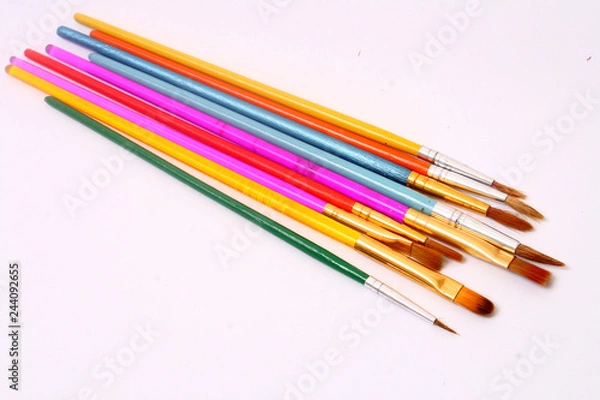 Fototapeta Colorful paint brushes