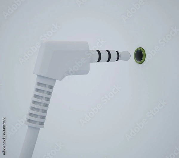 Obraz connection headphones