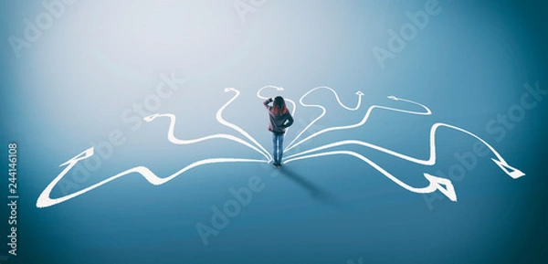 Fototapeta Arrows hard decision