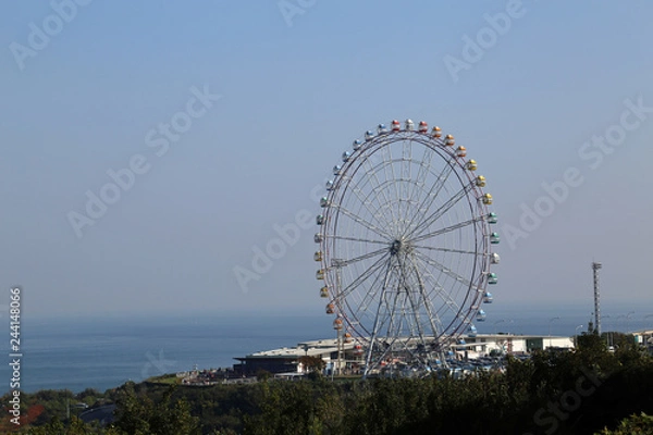 Fototapeta 秋の明石海峡大橋