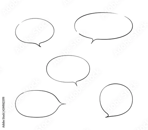 Obraz ふきだしのセット