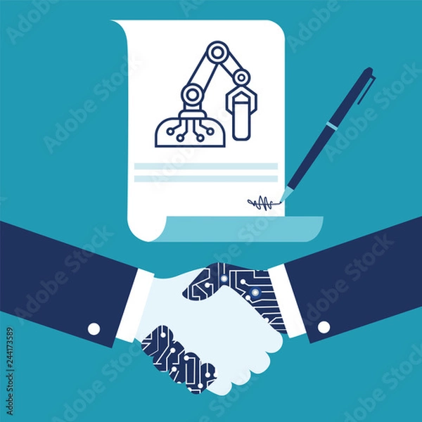 Obraz robot agreement agreement