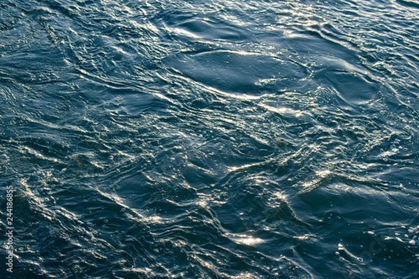 Obraz Blue and turquoise water with irregular wave structure