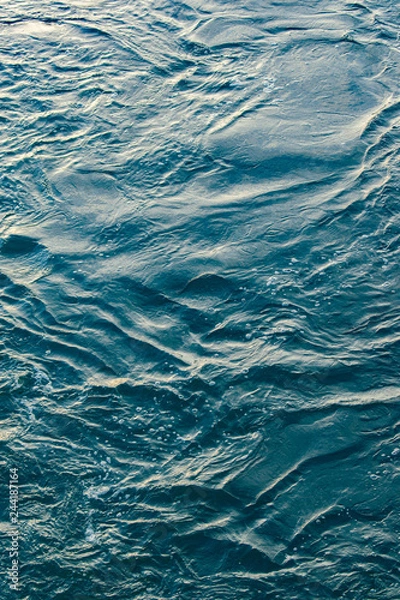 Obraz Blue and turquoise water with irregular wave structure