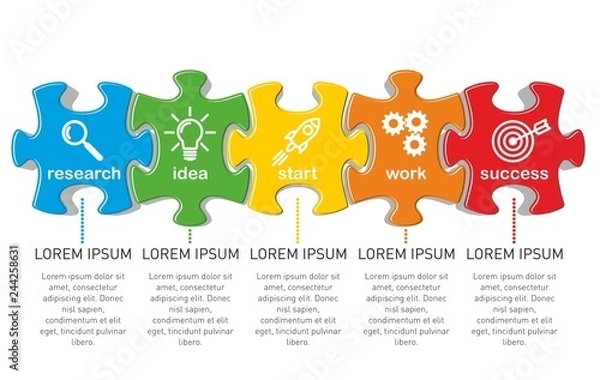 Obraz Startup Puzzle concept