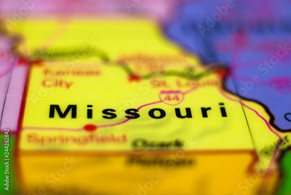 Obraz Missouri Map