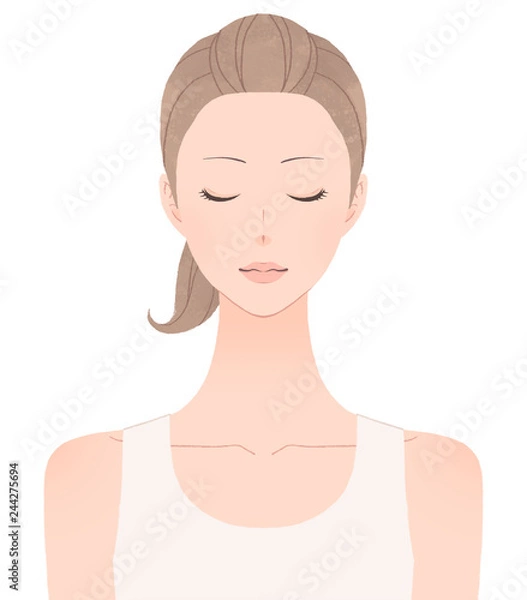 Obraz 女性の上半身