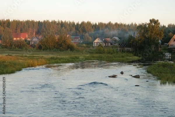 Obraz river in Korelia