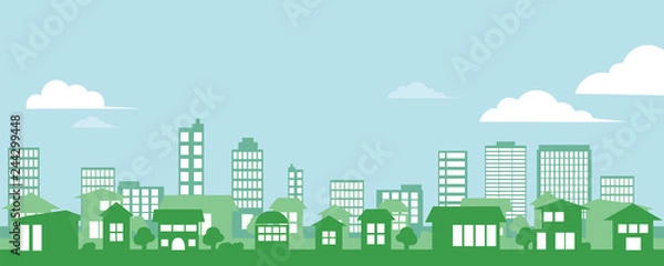 Obraz 街並み イラスト