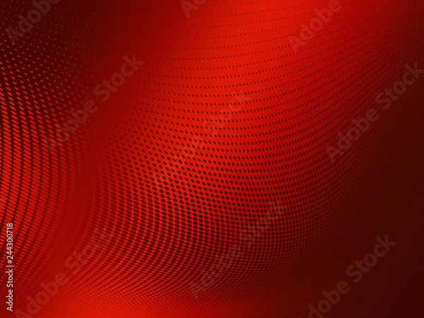 Fototapeta Abstract halftone dots red gradient background