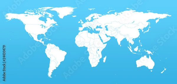 Obraz Detail world map