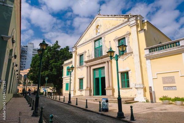 Fototapeta マカオ 聖オーガスティン教会