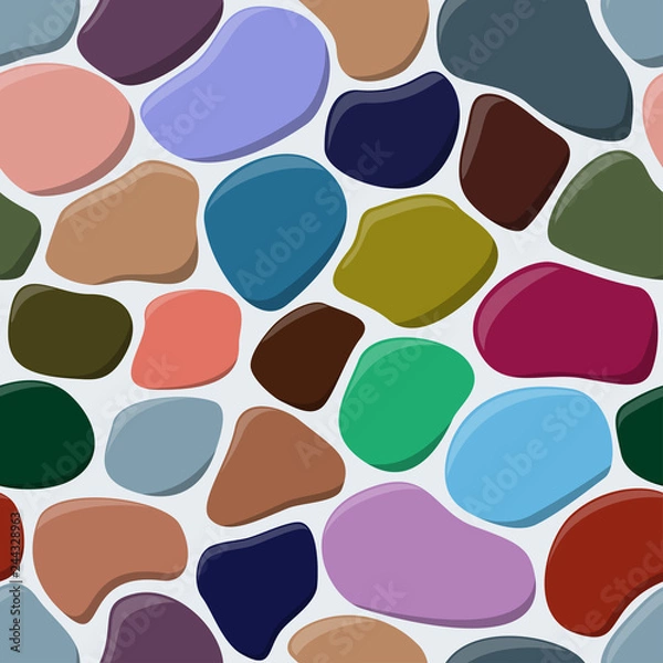 Fototapeta Cobblestone seamless background.