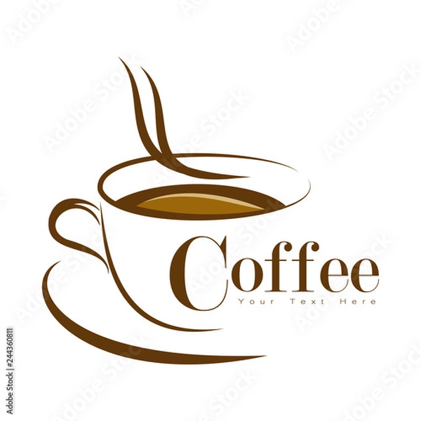 Obraz vector coffee logo