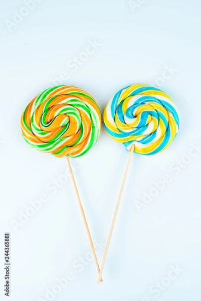 Fototapeta colored lollipop