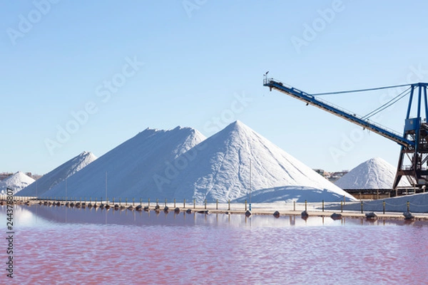 Fototapeta salt extraction process