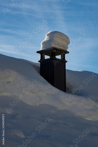 Obraz Schornstein im Winter