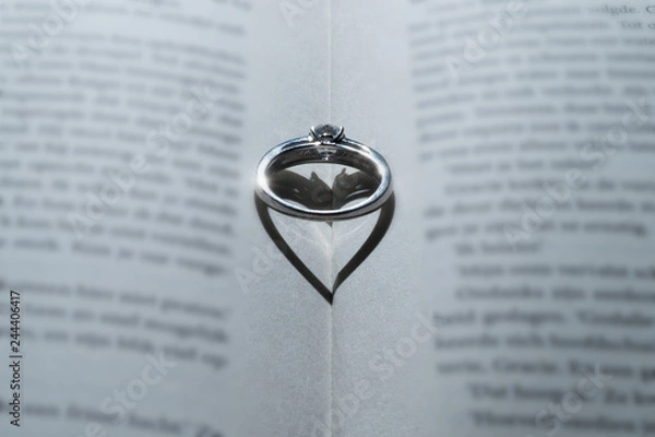 Obraz ring with heart shadow
