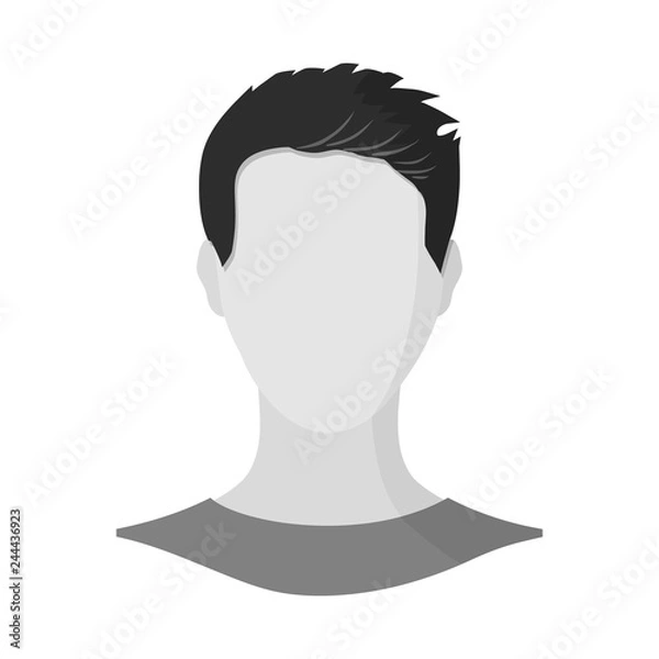 Obraz Vector illustration of avatar and dummy sign. Collection of avatar and image stock vector illustration.