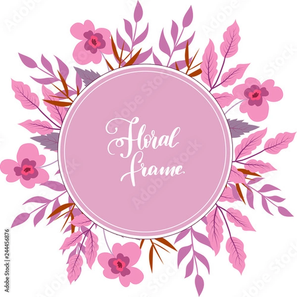 Fototapeta floral frame vector. Invation