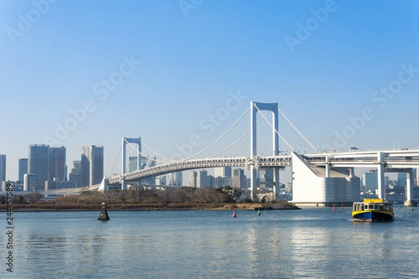 Fototapeta 東京　お台場海浜公園からの風景