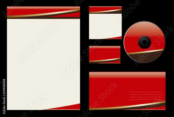 Obraz Gold Chocolate  - template vector background