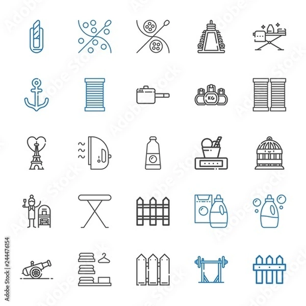 Fototapeta iron icons set