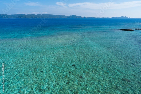 Obraz 阿嘉島の美しい海「ケラマブルー」