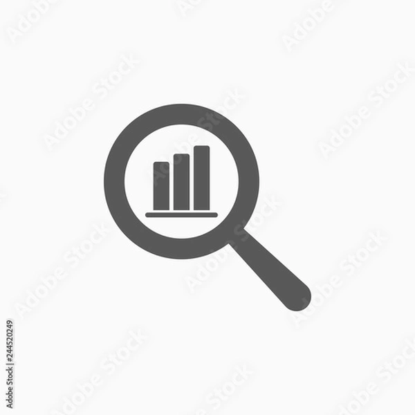 Fototapeta data analysis icon