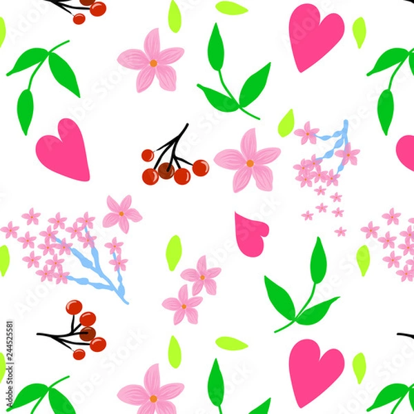 Obraz Abstract colorful floral patterns