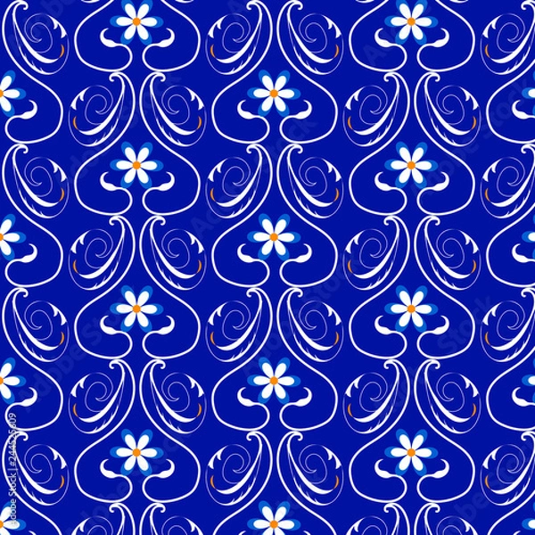 Obraz damask seamless pattern