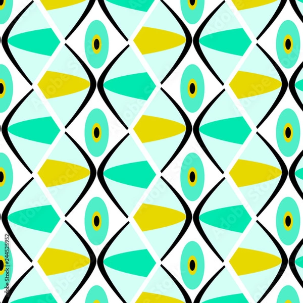 Fototapeta Retro geometric pattern