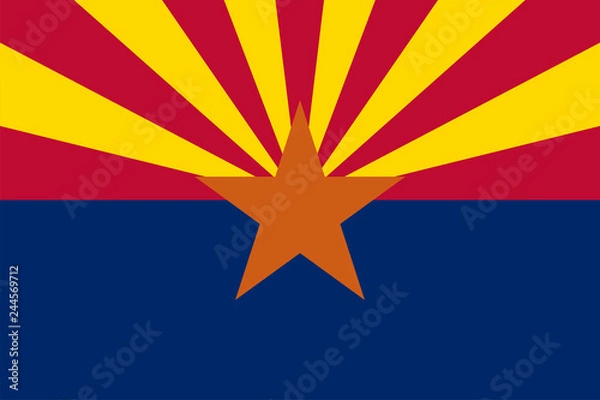 Fototapeta Arizona State Flag Vector