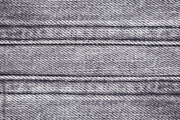 Fototapeta Empty copy space clothing background. Gray fabric closeup pattern.