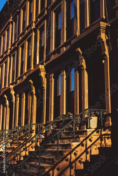 Obraz brooklyn brownstone