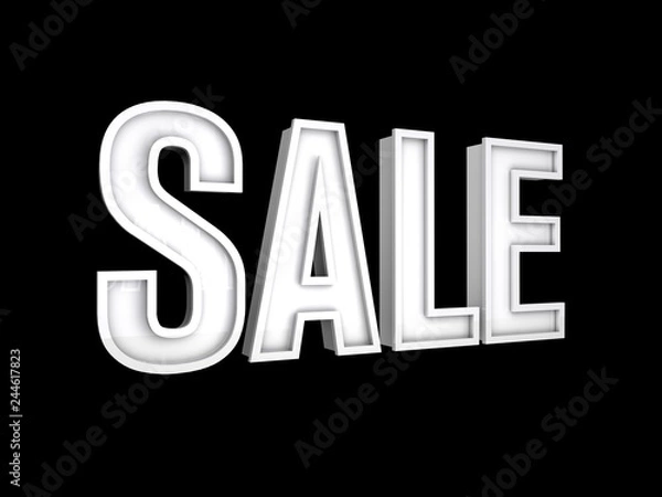 Obraz 3d Text Sale. 