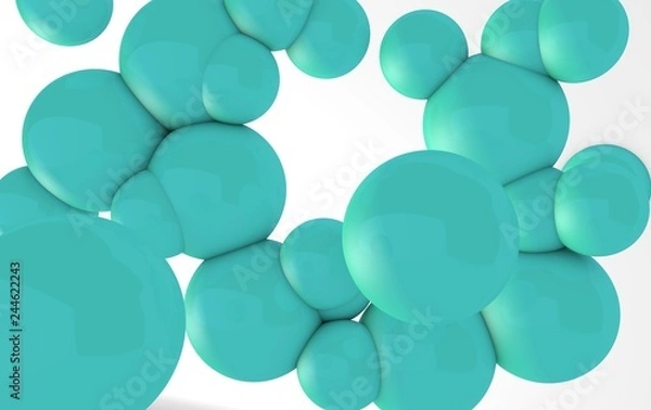 Obraz abstract background with bubbles