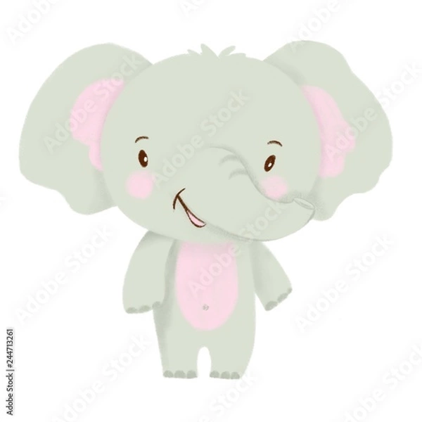 Obraz illustration of elephant