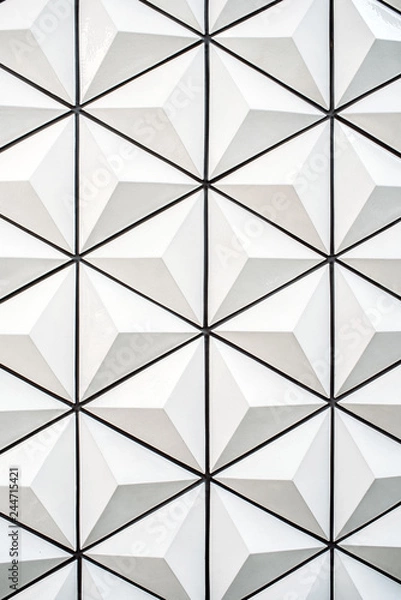 Obraz Beautiful minimalist triangle shape wall background