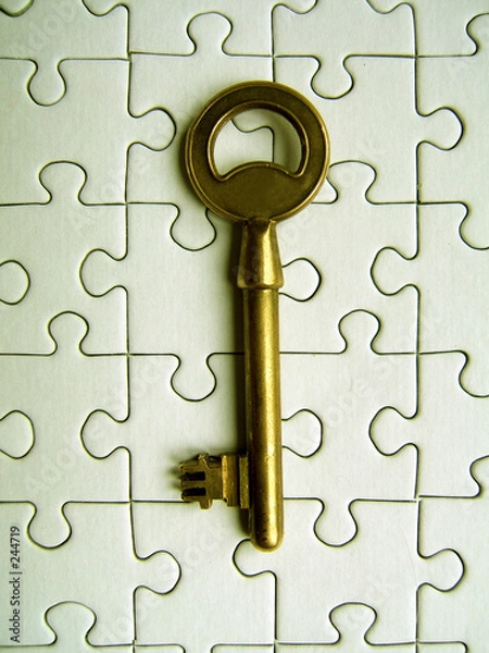 Obraz clé sur un puzzle