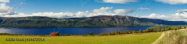 Obraz Panaramic view on Loch Ness, Scotland UK