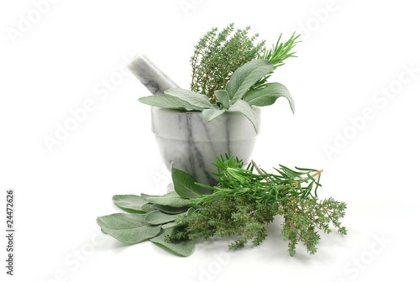 Obraz Aromatiche nel mortaio